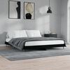 vidaXL Cadre de lit sans matelas noir 120x200 cm