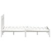 vidaXL Cadre de lit sans matelas blanc bois de pin massif
