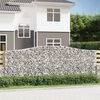 vidaXL Paniers &agrave; gabions arqu&eacute;s 8 pcs 400x50x140/160 cm Fer galvanis&eacute;