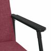 vidaXL fauteuil Bordeaux 59 x 75 x 78 cm tissu