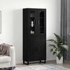 vidaXL Haut Armoire 2 pcs Ch&ecirc;ne noir Bois d'ing&eacute;nierie