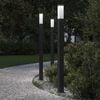 vidaXL Borne lumineuse lot de 3 110 cm noire IP44