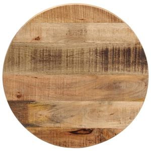 vidaXL Dessus de table &Oslash; 40x3,8 cm rond bois massif de manguier brut