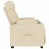 vidaXL Fauteuil de massage Cr&egrave;me Tissu
