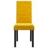 vidaXL Chaises &agrave; manger lot de 4 jaune velours