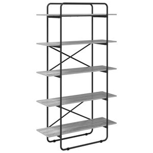 vidaXL &Eacute;tag&egrave;re 5 niveaux 100 x 35 x 175,5 cm PB Sonoma gris