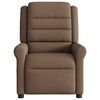 vidaXL Fauteuil de massage inclinable Marron Tissu