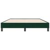 vidaXL Cadre de lit sans matelas vert fonc&eacute; 140x220 cm velours