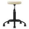 vidaXL Tabouret de massage Velours Cr&egrave;me
