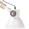 vidaXL Lampe murale Style industriel Blanc Rond E27