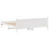 vidaXL Cadre de lit sans matelas blanc 200x200 cm bois massif de pin