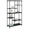 vidaXL &Eacute;tag&egrave;re Ch&ecirc;ne noir 99 x 35,5 x 176 cm Bois d'ing&eacute;nierie