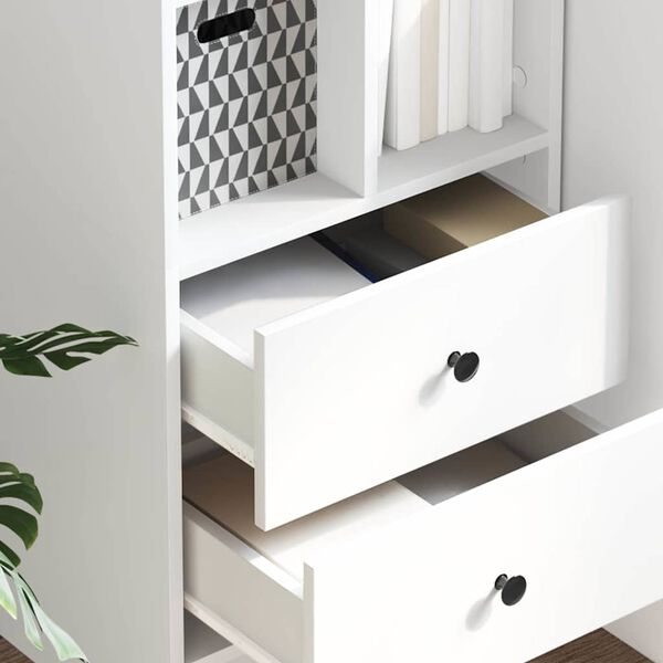 vidaXL Haut Armoire Blanc 45,5 x 34 x 127 cm Bois d'ingénierie