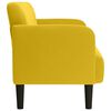 vidaXL Canap&eacute; causeuse jaune 109 cm velours