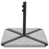 vidaXL Plaque de poids triangulaire pour parasol Granit 15 kg Gris