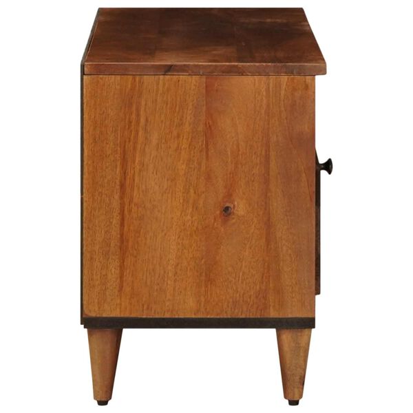 vidaXL Meuble TV Noyer 100 x 33 x 46 cm Bois de mangue massif