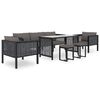 vidaXL Salon de jardin 8 pcs avec coussins R&eacute;sine tress&eacute;e Anthracite