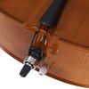 vidaXL Jeu de violoncelle sac arc en cheveux naturels bois foncé 4/4