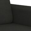 vidaXL Ensemble de canap&eacute;s 2 pcs avec coussins noir tissu
