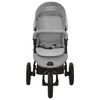 vidaXL Poussette pour b&eacute;b&eacute; Gris clair Acier