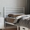 vidaXL Tête de lit métal blanc 80 cm