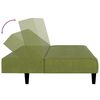vidaXL Canap&eacute;-lit &agrave; 2 places Vert clair Velours
