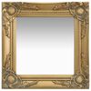 vidaXL Miroir mural style baroque 40x40 cm Dor&eacute;