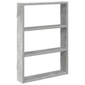 vidaXL &Eacute;tag&egrave;re murale gris b&eacute;ton 43x9x60 cm bois d'ing&eacute;nierie