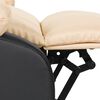 vidaXL Fauteuil de massage électrique crème
