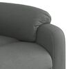 vidaXL Fauteuil inclinable &eacute;lectrique Gris fonc&eacute; Tissu