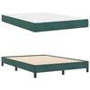 vidaXL Lit &agrave; ressorts avec matelas Vert fonc&eacute; 140 x 190 cm tissu