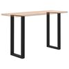 vidaXL Pieds de table de bar en U 2 pièces Noir 40 x (100-101) cm Acier