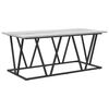 vidaXL Table basse Gris 100 x 50 x 40 cm Bois d'ing&eacute;nierie et m&eacute;tal