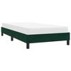 vidaXL Cadre de lit sans matelas vert fonc&eacute; 80x220 cm velours