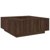 vidaXL Table basse ch&ecirc;ne marron 100x100x40 cm bois d'ing&eacute;nierie