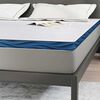vidaXL Surmatelas Blanc 180 x 200 cm Tissu jacquard
