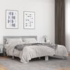 vidaXL Cadre de lit sans matelas sonoma gris 150x200 cm
