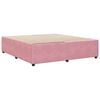 VidaXL Cadre de lit sans matelas rose 180x200 cm velours