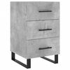 vidaXL Table de chevet gris b&eacute;ton 40x40x66 cm bois d'ing&eacute;nierie