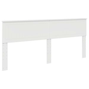 vidaXL T&ecirc;te de lit Blanc Brillant 200 cm Bois d'ing&eacute;nierie