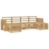 vidaXL Ensemble de canap&eacute;s d'ext&eacute;rieur 6 pc Blanc Bois d'Acacia Massif