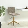 vidaXL Chaise pivotante de salle &agrave; manger Gris clair Velours