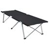 vidaXL Lit de camping pliant Noir 194 x 62,5 x 42,5 cm Oxford et acier