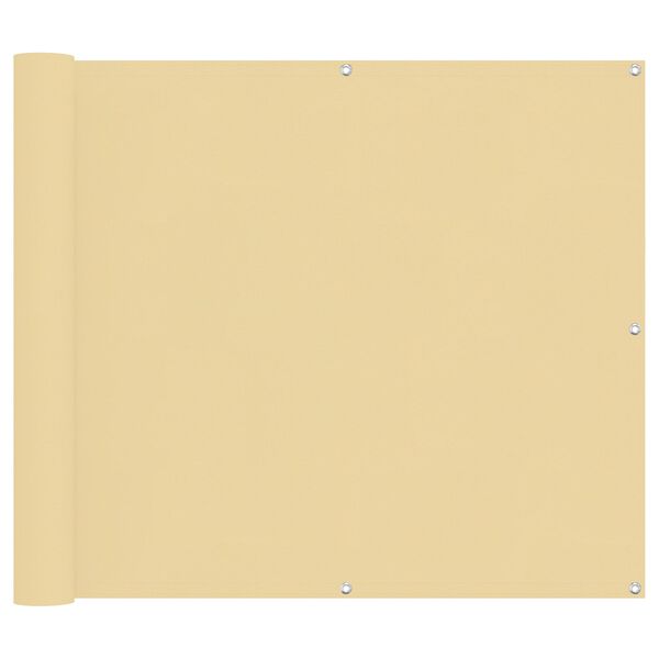 vidaXL &Eacute;cran de balcon Sable 100 x 800 cm Tissu Oxford