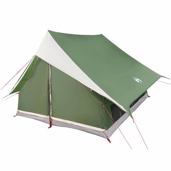 vidaXL Tente familiale avec toit Vert et blanc 315 x 286 x 200 cm