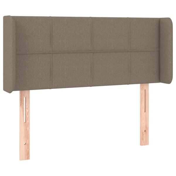 vidaXL T&ecirc;te de lit avec oreilles Taupe 93x16x78/88 cm Tissu