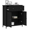 vidaXL Buffet avec tiroir Chêne noir 70 x 30 x 80 cm Bois d'ingénierie
