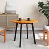 vidaXL Dessus de table rond cire marron &Oslash;80x2,5 cm bois de pin massif