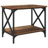 vidaXL Table d'appoint Bois ancien 55 x 38 x 45 cm Bois d'ingénierie