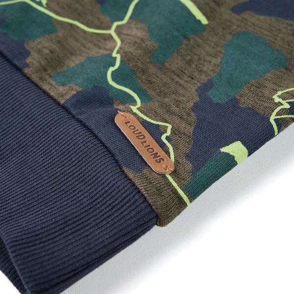 Sweatshirt pour enfants kaki foncé 92